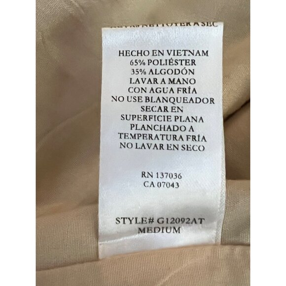 Paper Crane Vertical Stripe Cropped Tank Top Front Button Shirt Anthropologie M - Picture 5 of 6